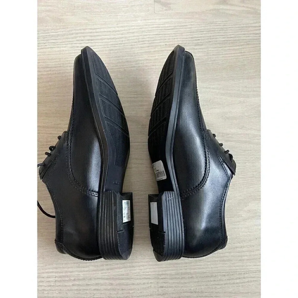 NEW Clarks Comfort Men’sTilden Walk Black Leather Lace Up Oxfords Size 7.5 M - Picture 5 of 9